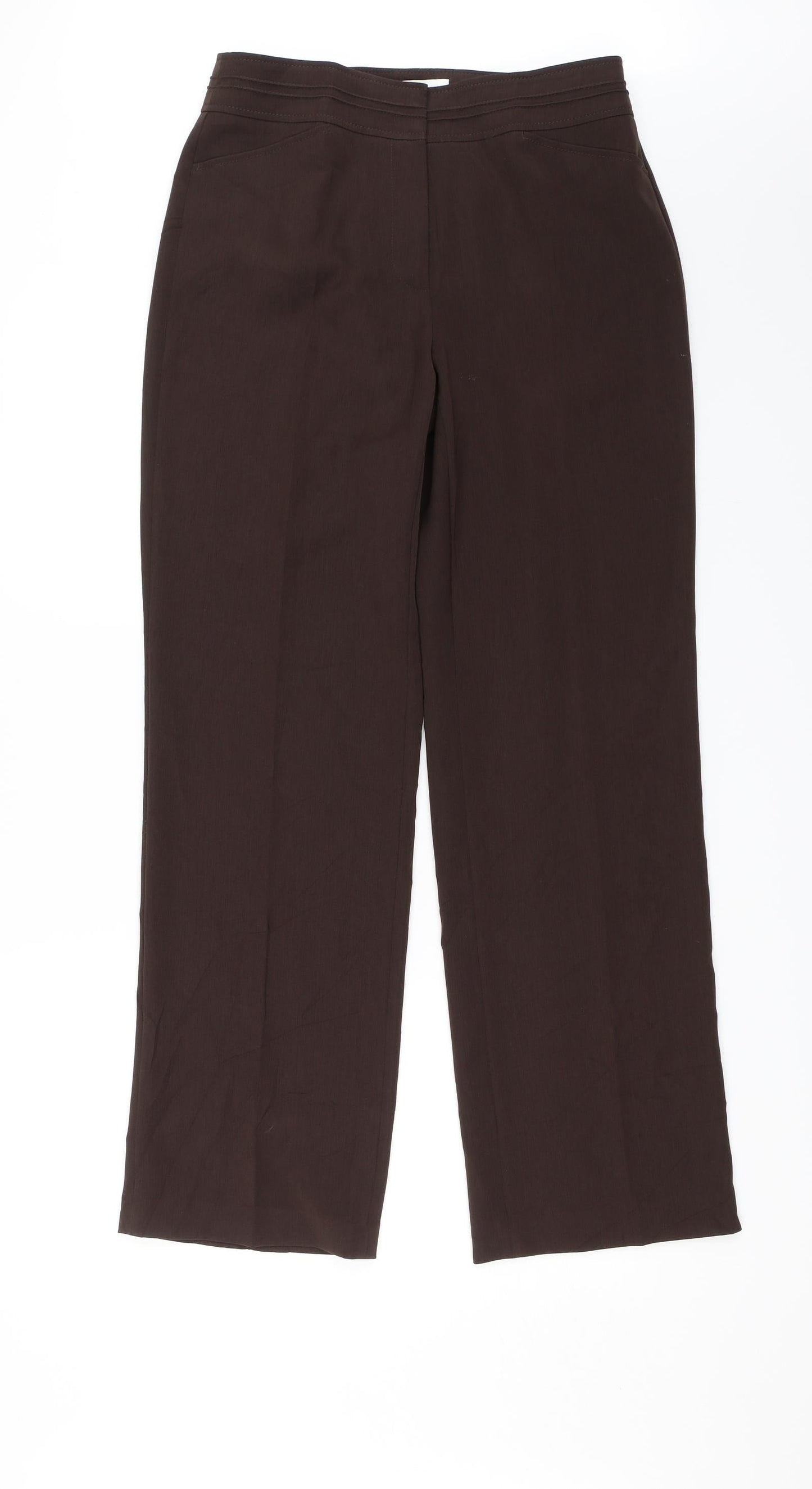 Gerry Weber Womens Brown   Dress Pants Trousers Size 12 L28 in