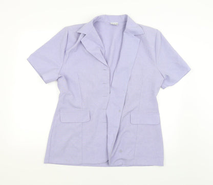 selects Womens Purple   Jacket Blazer Size 16