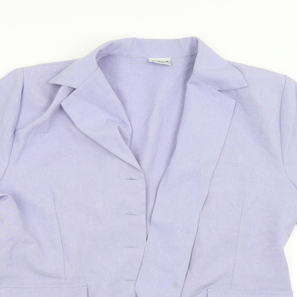 selects Womens Purple   Jacket Blazer Size 16