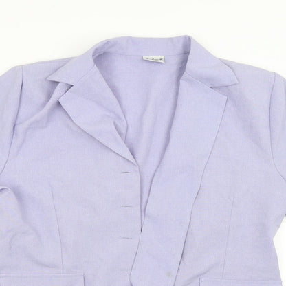 selects Womens Purple   Jacket Blazer Size 16