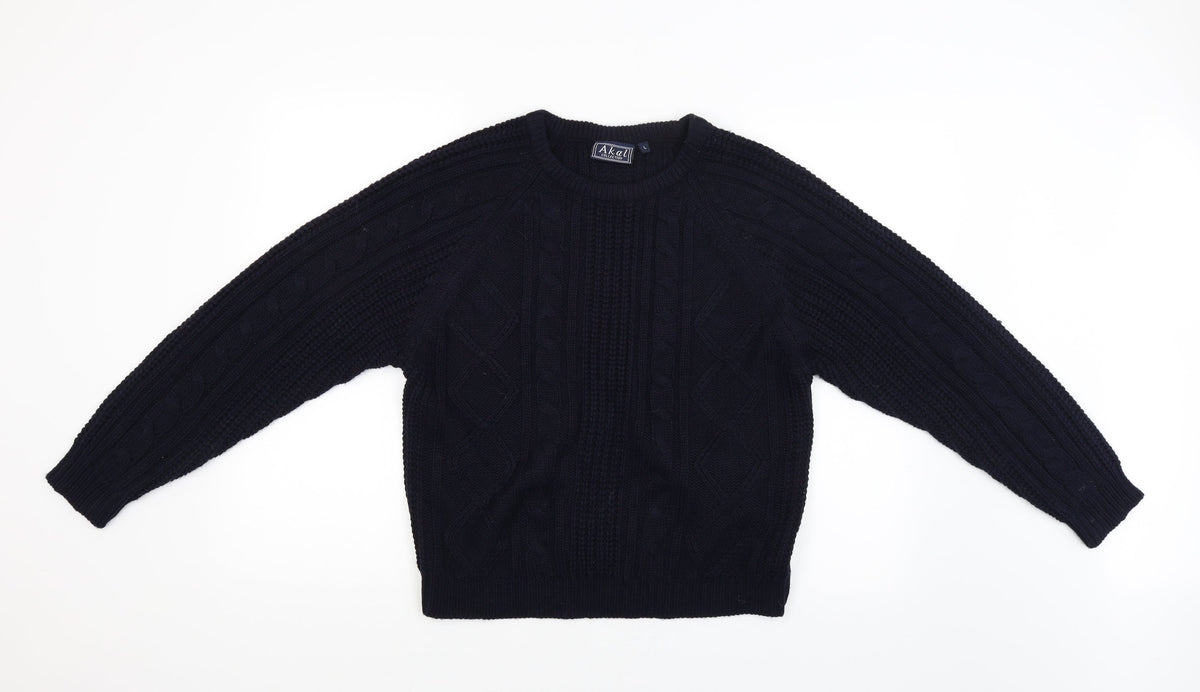 Additional front view of Akal Collection women’s blue jumper, size L