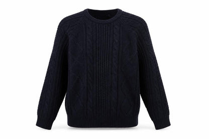 Front view of Akal Collection women’s blue jumper, size L