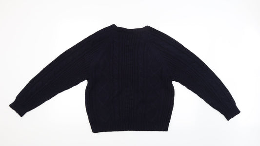Akal Collection Womens Blue   Pullover Jumper Size L
