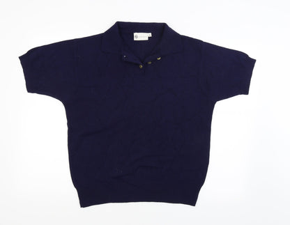 Janique Womens Blue   Pullover Jumper Size XL