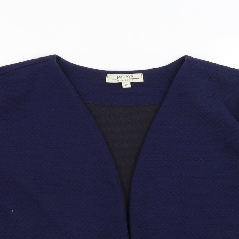 Papaya Womens Blue   Cardigan Jumper Size 12