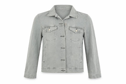 Womens UK Size 8 Boohoo Grey Biker Coat