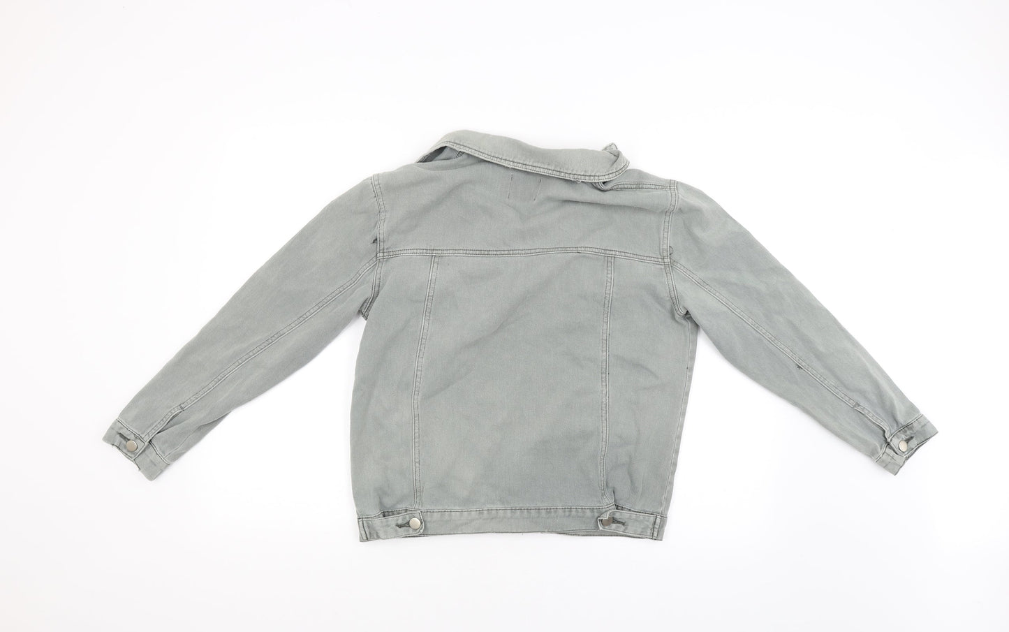 Boohoo Womens Grey   Biker Coat Size 8