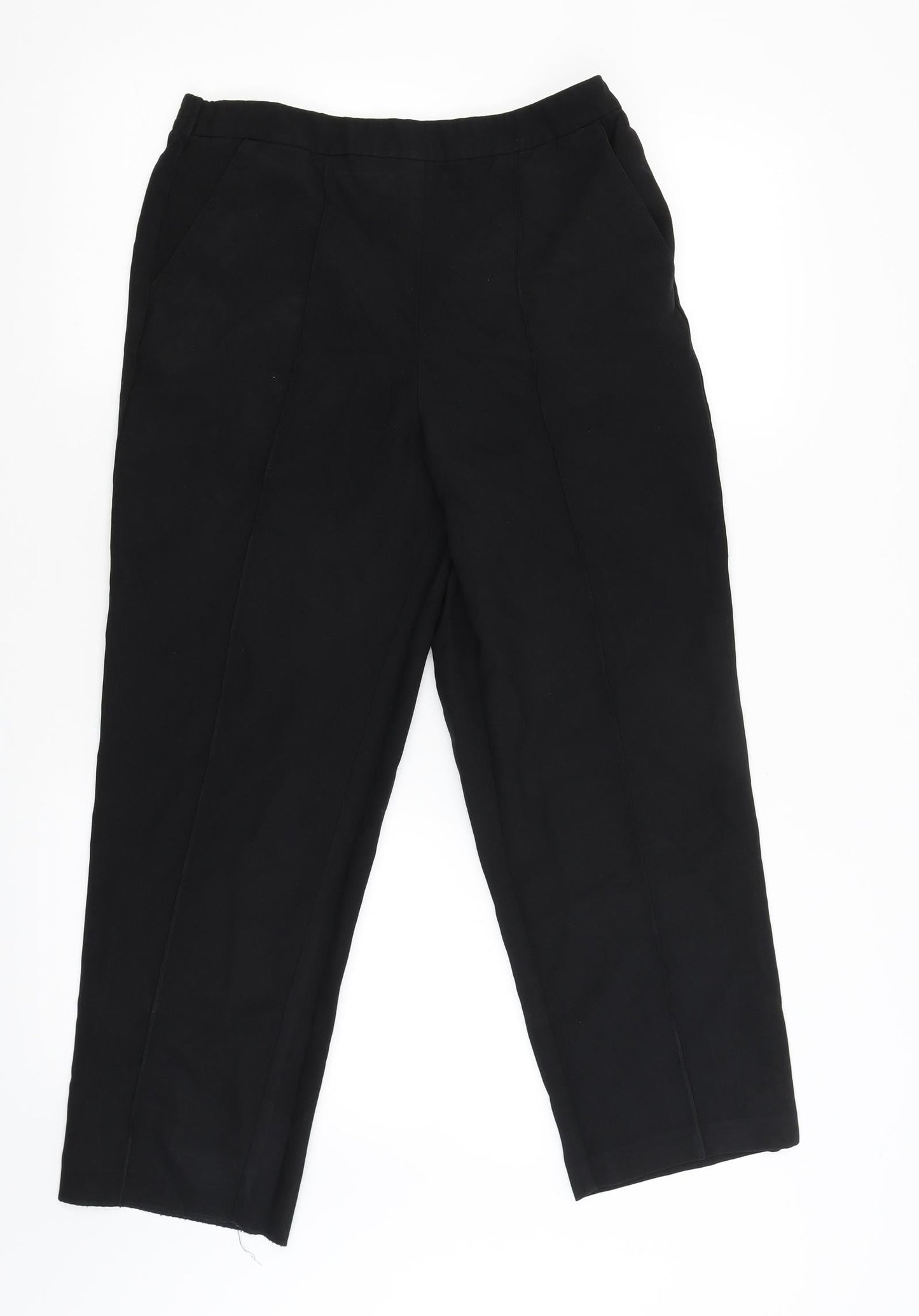 Womens UK Size 10 isle Regular Fit Jegging Black Trousers
