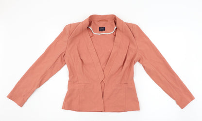 M&S Womens Orange   Jacket Blazer Size 10