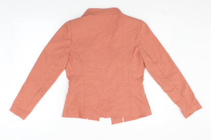 M&S Womens Orange   Jacket Blazer Size 10