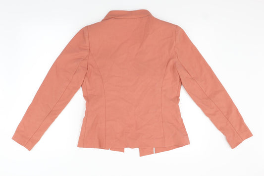 M&S Womens Orange   Jacket Blazer Size 10