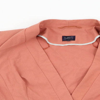 M&S Womens Orange   Jacket Blazer Size 10