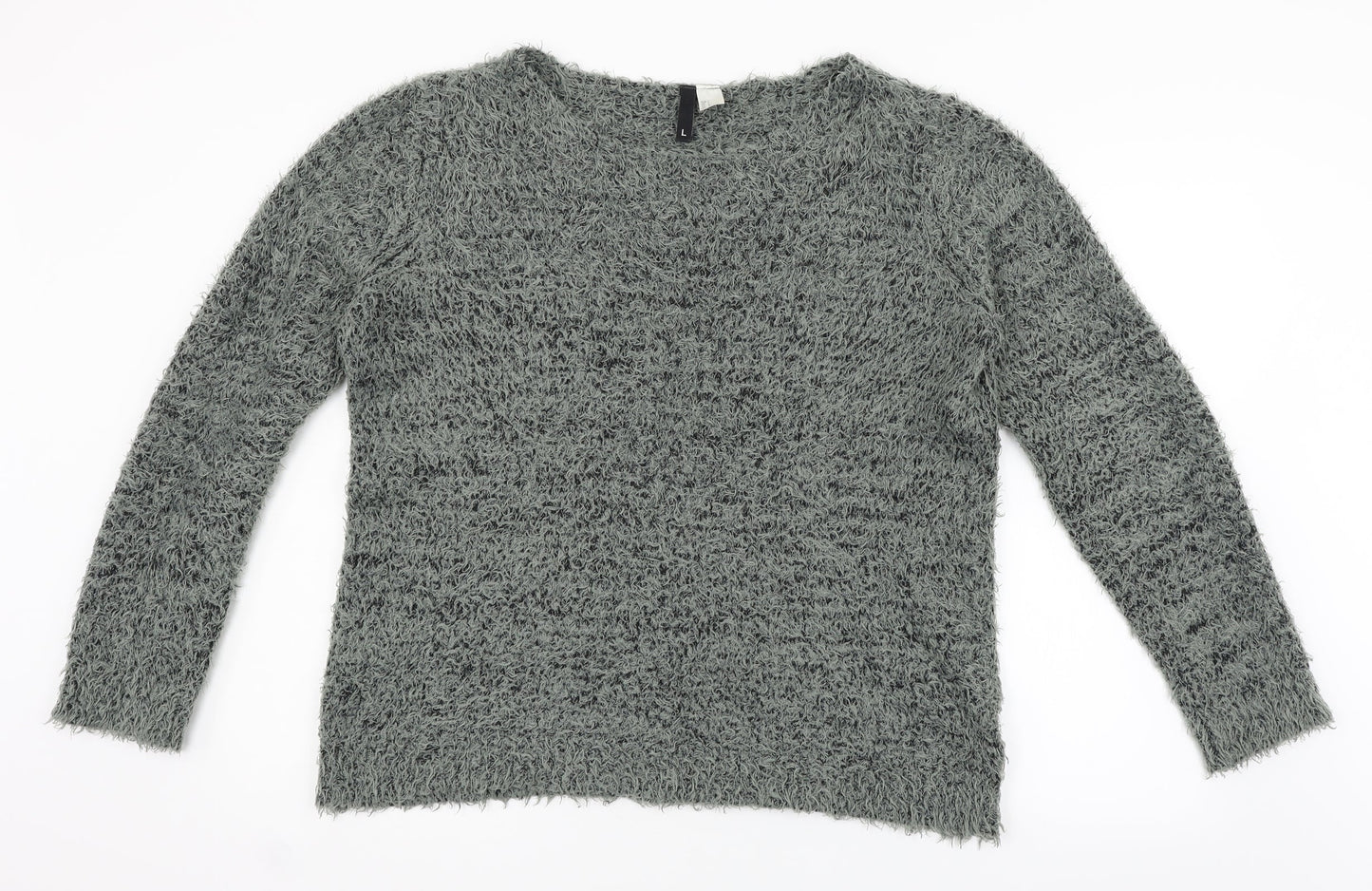 H&M Womens Grey   Pullover Jumper Size L