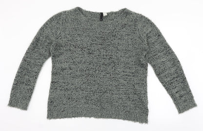H&M Womens Grey   Pullover Jumper Size L