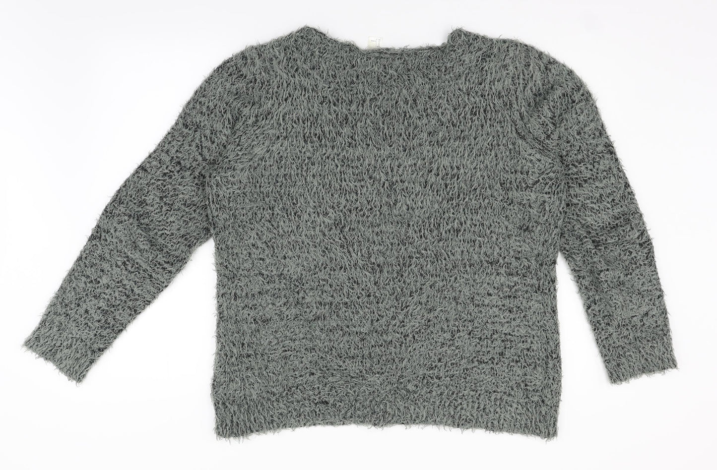H&M Womens Grey   Pullover Jumper Size L
