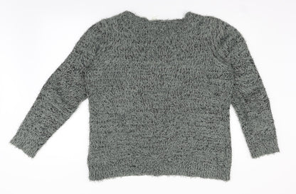 H&M Womens Grey   Pullover Jumper Size L