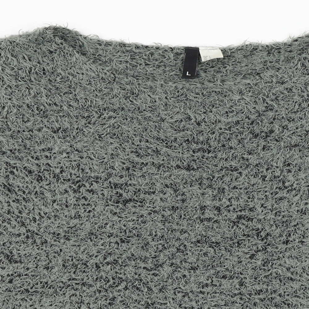 H&M Womens Grey   Pullover Jumper Size L