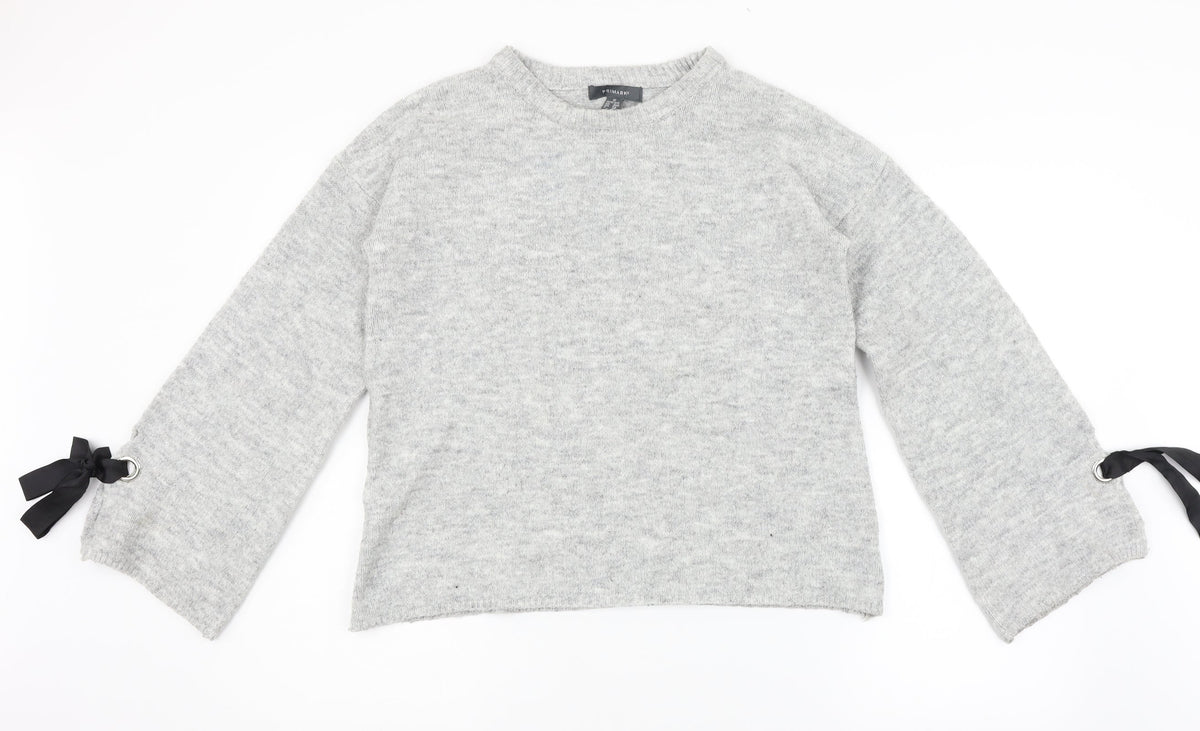 Primark Womens Grey   Pullover Jumper Size M