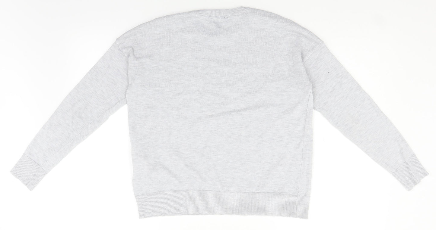 New Look Womens Grey   Pullover Jumper Size S