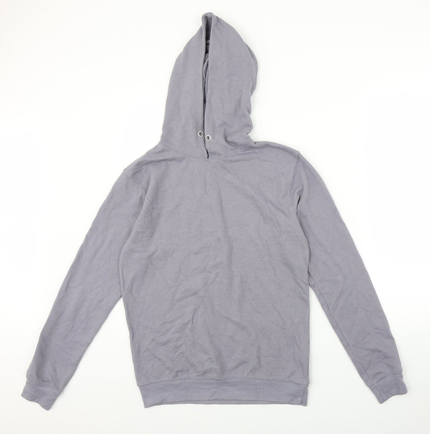 Mens UK Size XS Boohoo Grey Pullover Hoodie