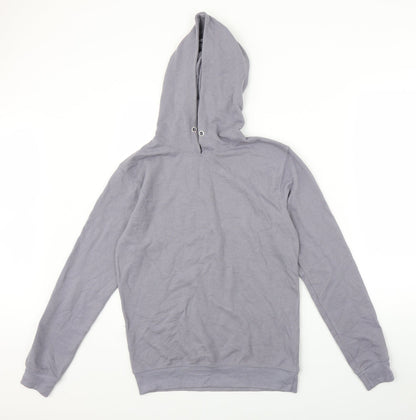 Mens UK Size XS Boohoo Grey Pullover Hoodie