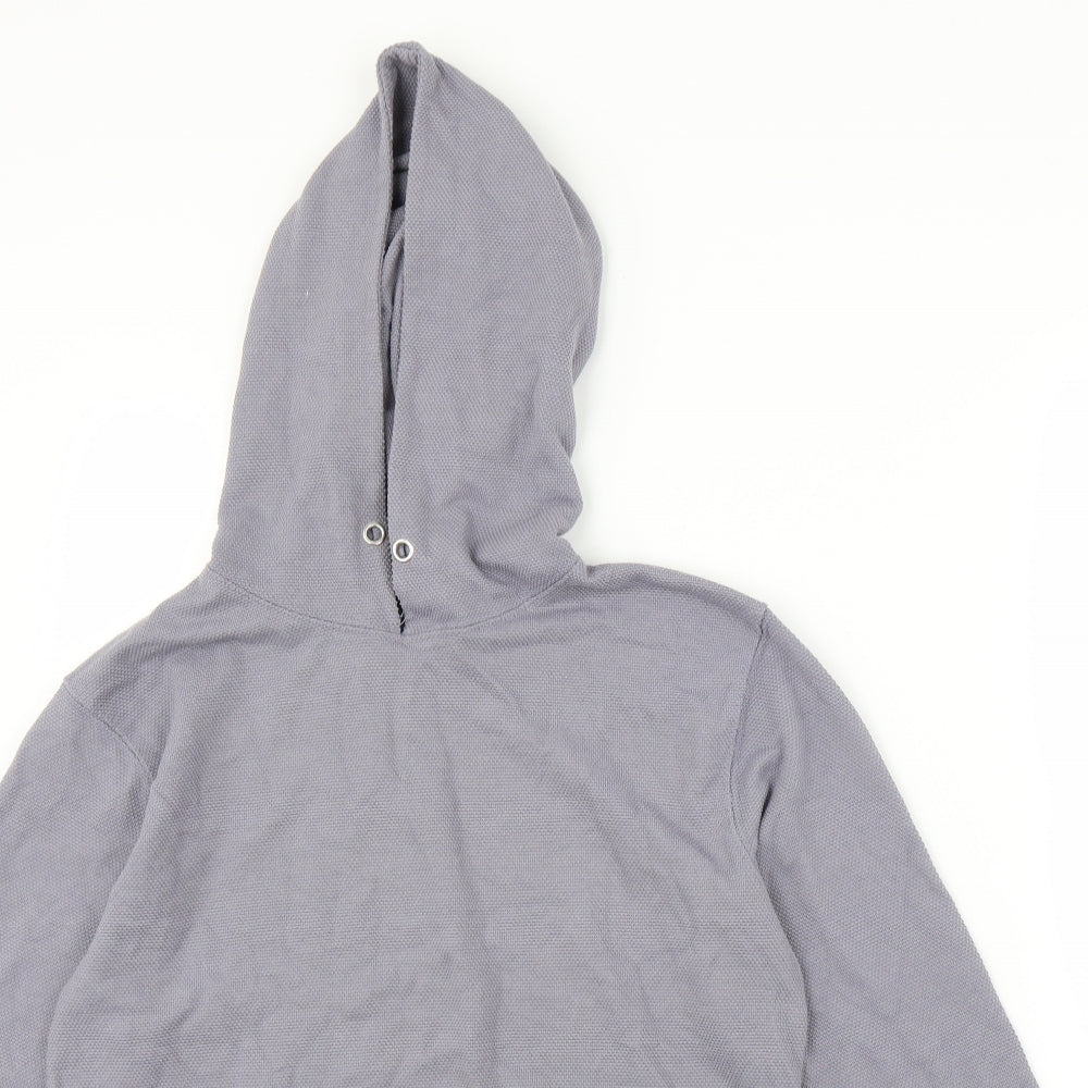 Mens UK Size XS Boohoo Grey Pullover Hoodie