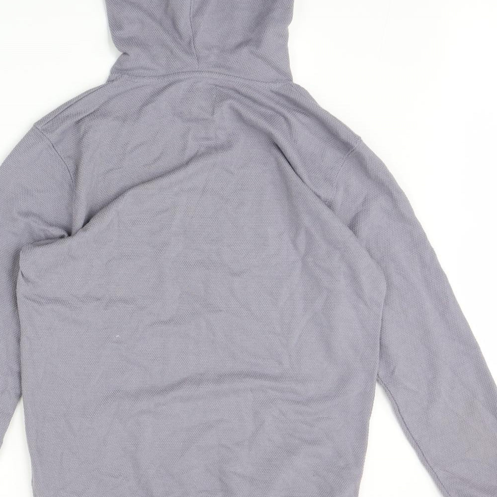 Mens UK Size XS Boohoo Grey Pullover Hoodie