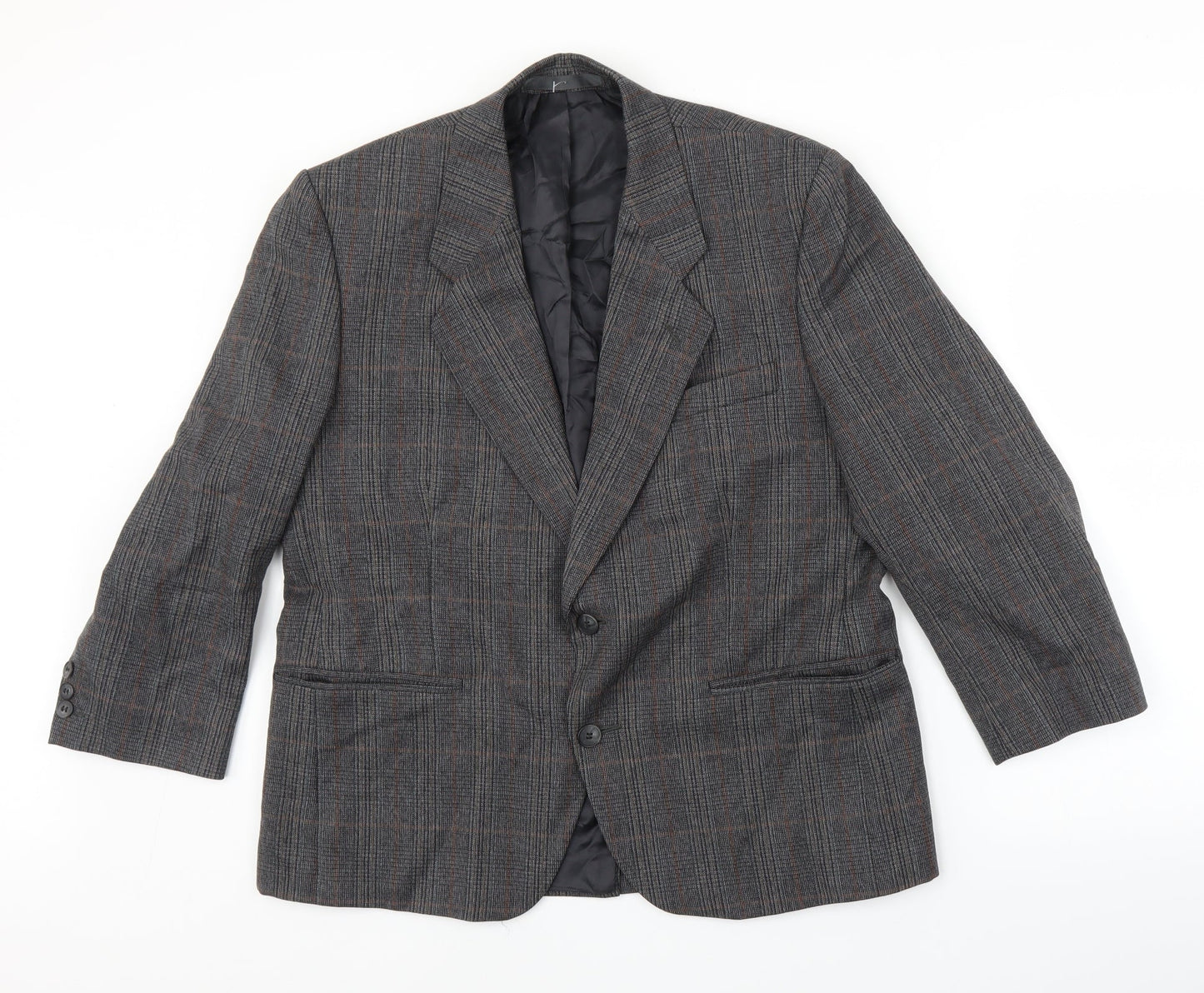 Mens UK Size 38 Racing Green Regular Grey Suit Jacket