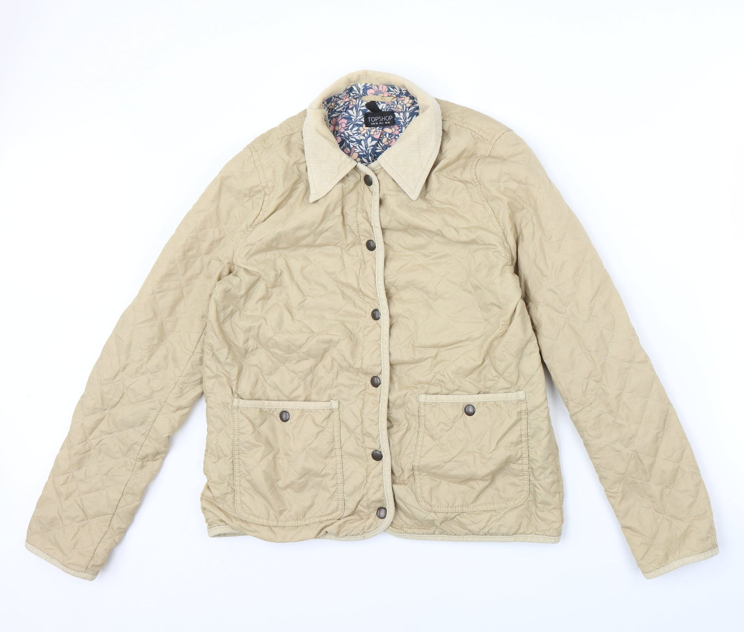Womens UK Size 10 Topshop Brown Jacket