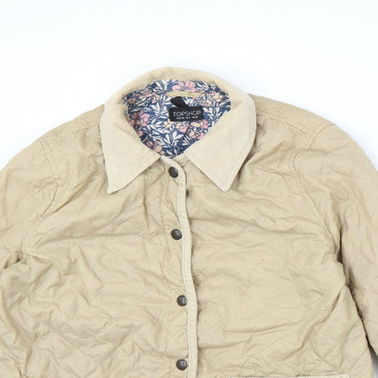 Womens UK Size 10 Topshop Brown Jacket
