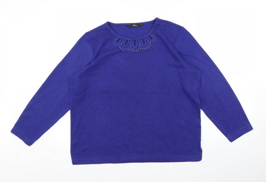 BM Womens Blue   Pullover Jumper Size M