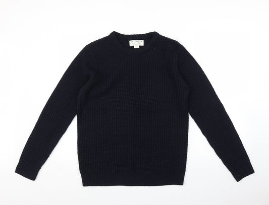 F&F Mens Blue  Knit Pullover Jumper Size S