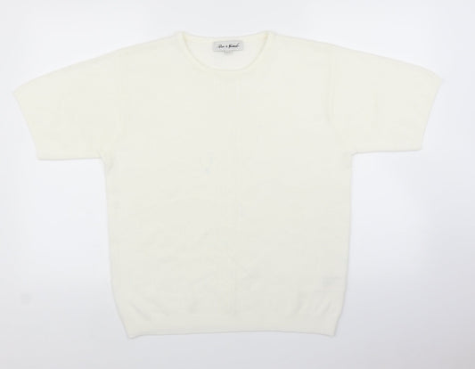 Pure & Natural Womens Ivory   Pullover Jumper Size 18