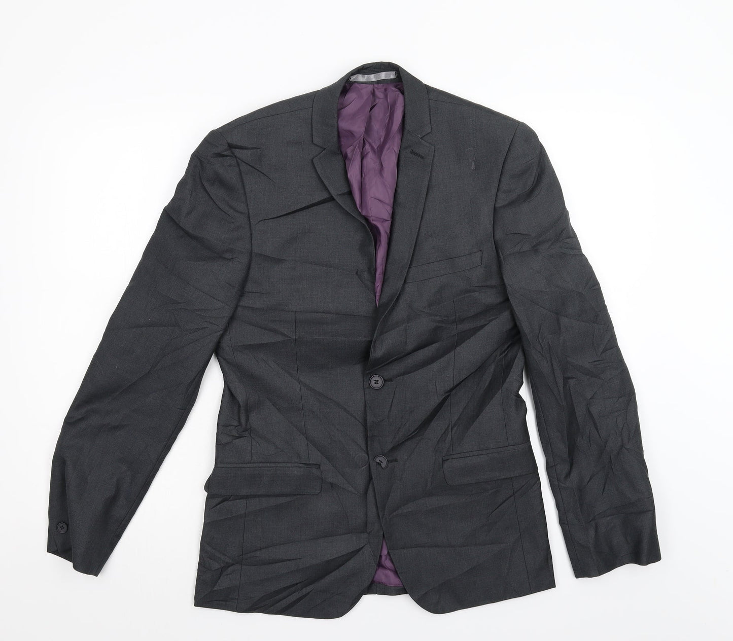Mens UK Size 36 Red Herring Regular Grey Suit Jacket