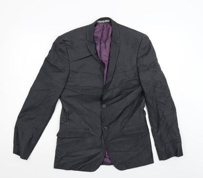 Mens UK Size 36 Red Herring Regular Grey Suit Jacket