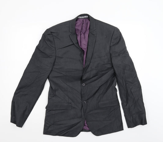 Mens UK Size 36 Red Herring Regular Grey Suit Jacket