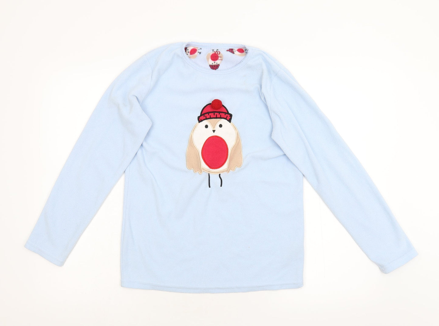 YD Girls Blue  Fleece Top Pyjama Top Size 12-13 Years