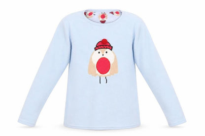 YD Girls Blue  Fleece Top Pyjama Top Size 12-13 Years
