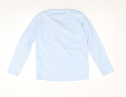 YD Girls Blue  Fleece Top Pyjama Top Size 12-13 Years