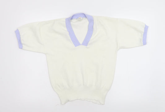 Preworn Womens Ivory  Knit Pullover Jumper Size M