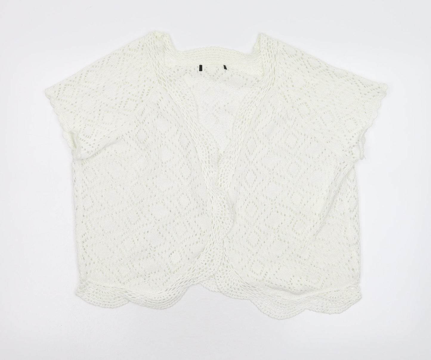 Preworn Womens Ivory  Knit Shrug Jumper Size M