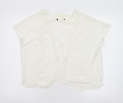 Preworn Womens Ivory  Knit Shrug Jumper Size M
