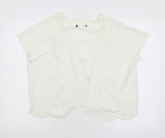 Preworn Womens Ivory  Knit Shrug Jumper Size M