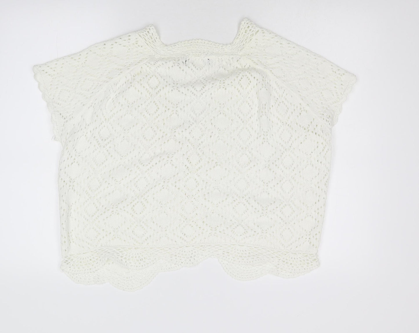 Preworn Womens Ivory  Knit Shrug Jumper Size M