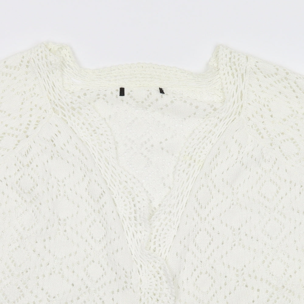 Preworn Womens Ivory  Knit Shrug Jumper Size M