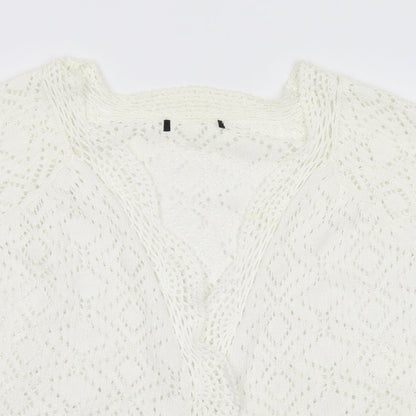 Preworn Womens Ivory  Knit Shrug Jumper Size M