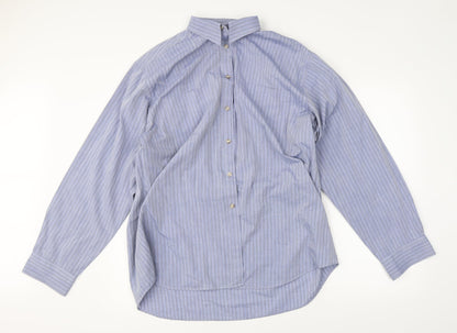 Mens UK Size L Classic Casuals Blue  Button-Up Long Sleeve Casual Shirt