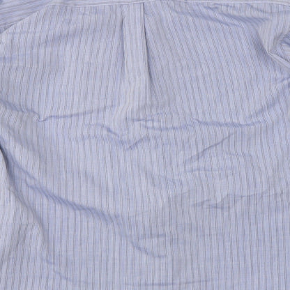 Mens UK Size L Classic Casuals Blue  Button-Up Long Sleeve Casual Shirt