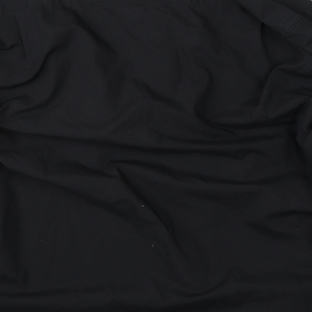 Mens UK Size L Cedar Wood State Black  Button-Up Long Sleeve Casual Shirt