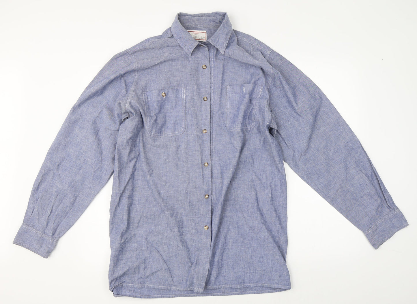 Argatta Mens Blue    Button-Up Size 42